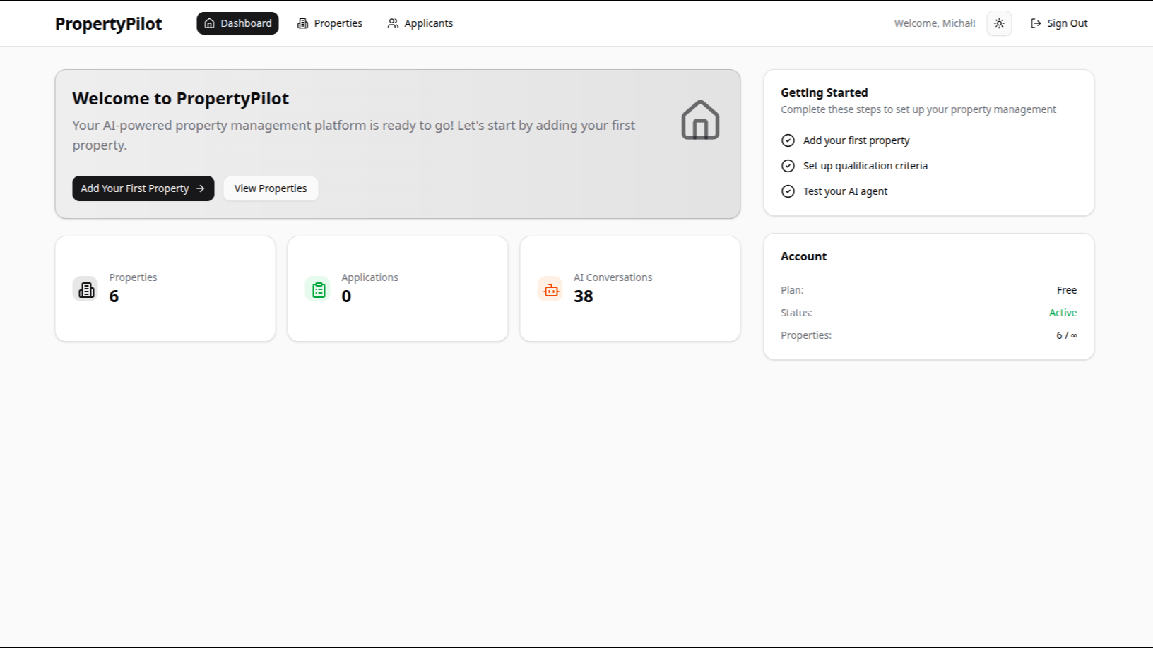 Property Pilot CRM Dashboard - Advanced rental property management system with analytics and reporting features