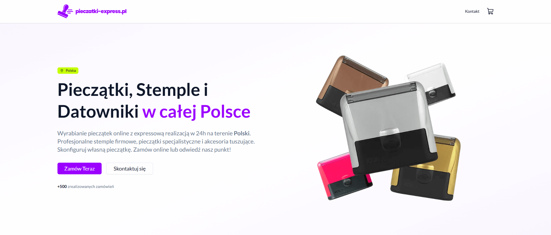 Custom Stamp E-commerce Platform - Modern online stamp creation and ordering system