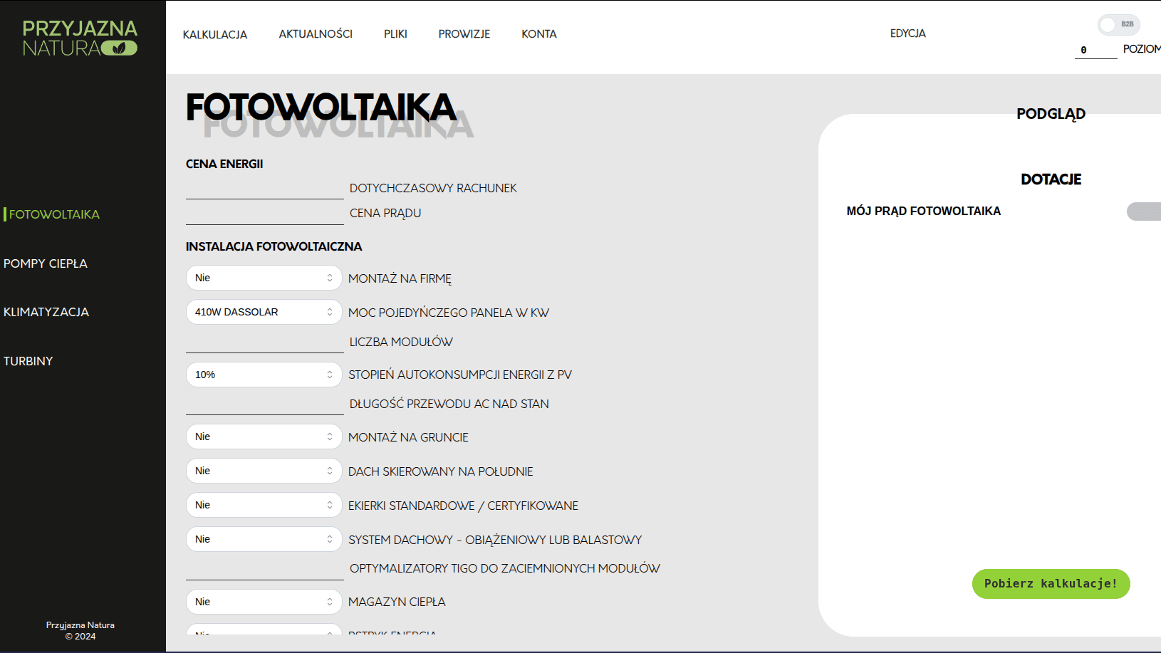 Renewable Energy Sales Platform - Solar panel configuration tool for energy consultants and sales professionals